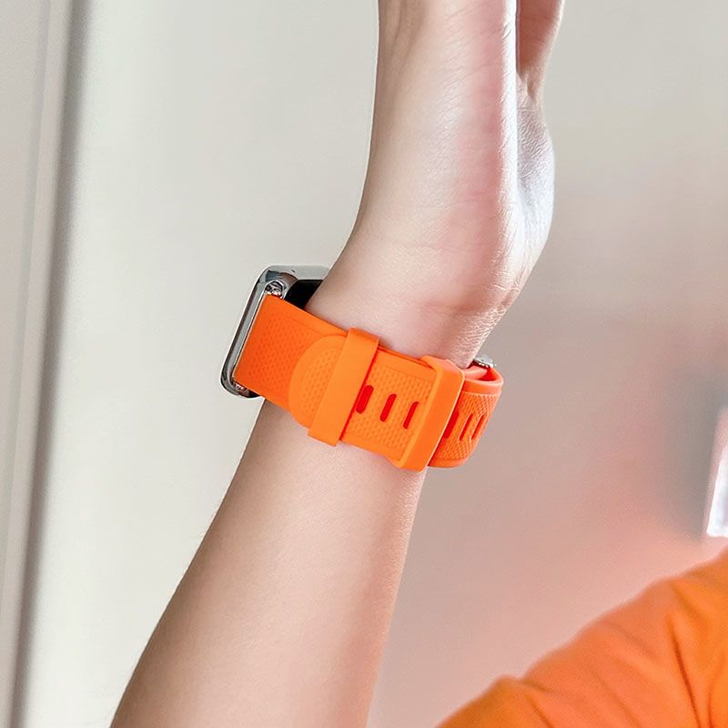 适用荣耀手表X5表带拼色手表硅胶针扣表带honor手腕带运动荣耀X5