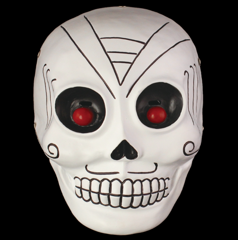 万圣节网游收货日小丑恶魔骷髅鬼脸cos装扮白色精品树脂面具包邮