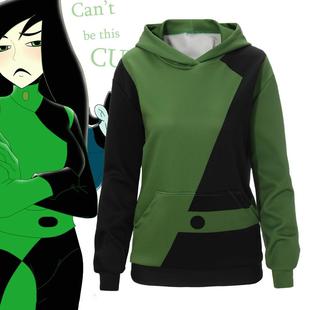 麻辣女孩席果连帽卫衣Kim 卫衣 Possible周边动漫shego