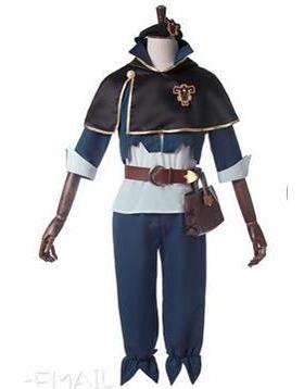 亚马逊热销黑色五叶草cosplay 阿斯塔 亚斯塔cos服装披风斗篷全套