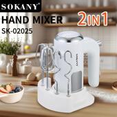出口SOKANY02025打蛋器2in1搅拌料理机蛋黄蛋清打发器电动打蛋机
