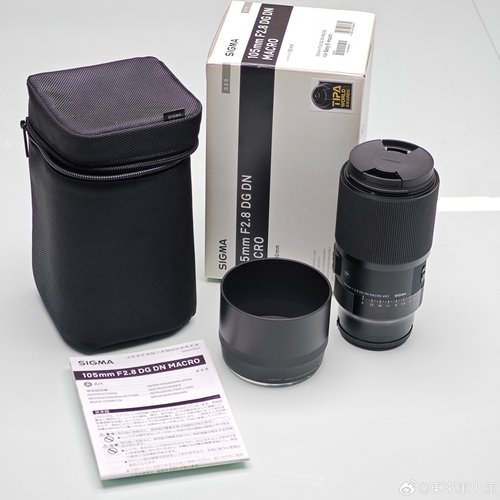 适马105mm F2.8 DG DN MACRO E卡口微距镜头 成色新无伤 箱说全