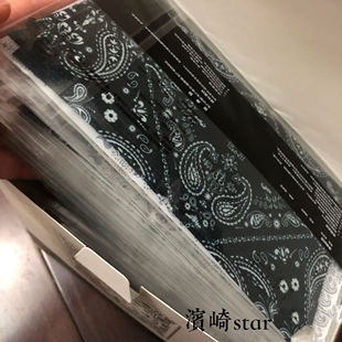 明星同款xVESSEL腰果花口罩创意个性薄款时尚印花吴建豪