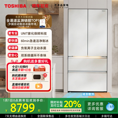 东芝全网最全能冰箱大白梨638
