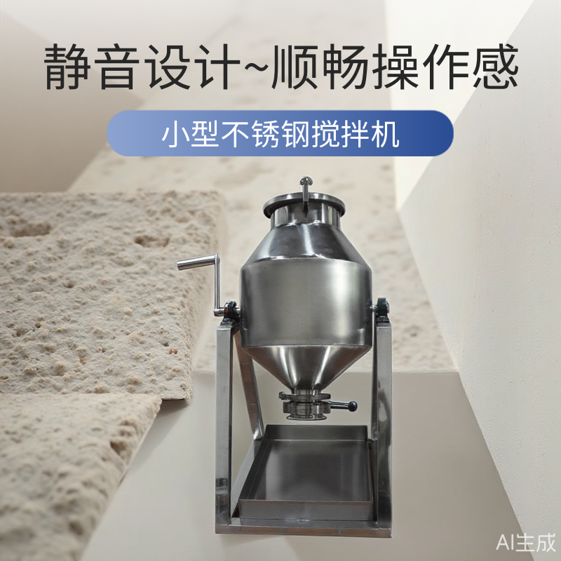 手动小型粉末干粉实验室搅拌机混料机混合机搅拌罐中药粉料搅拌器