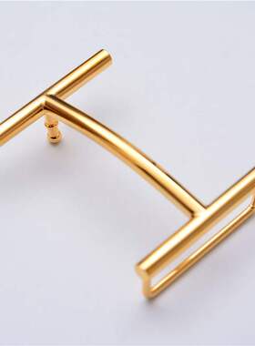 LV&XVX韩版H扣男士皮带扣头细款平滑扣新品工字板扣裤带h头纯铜腰