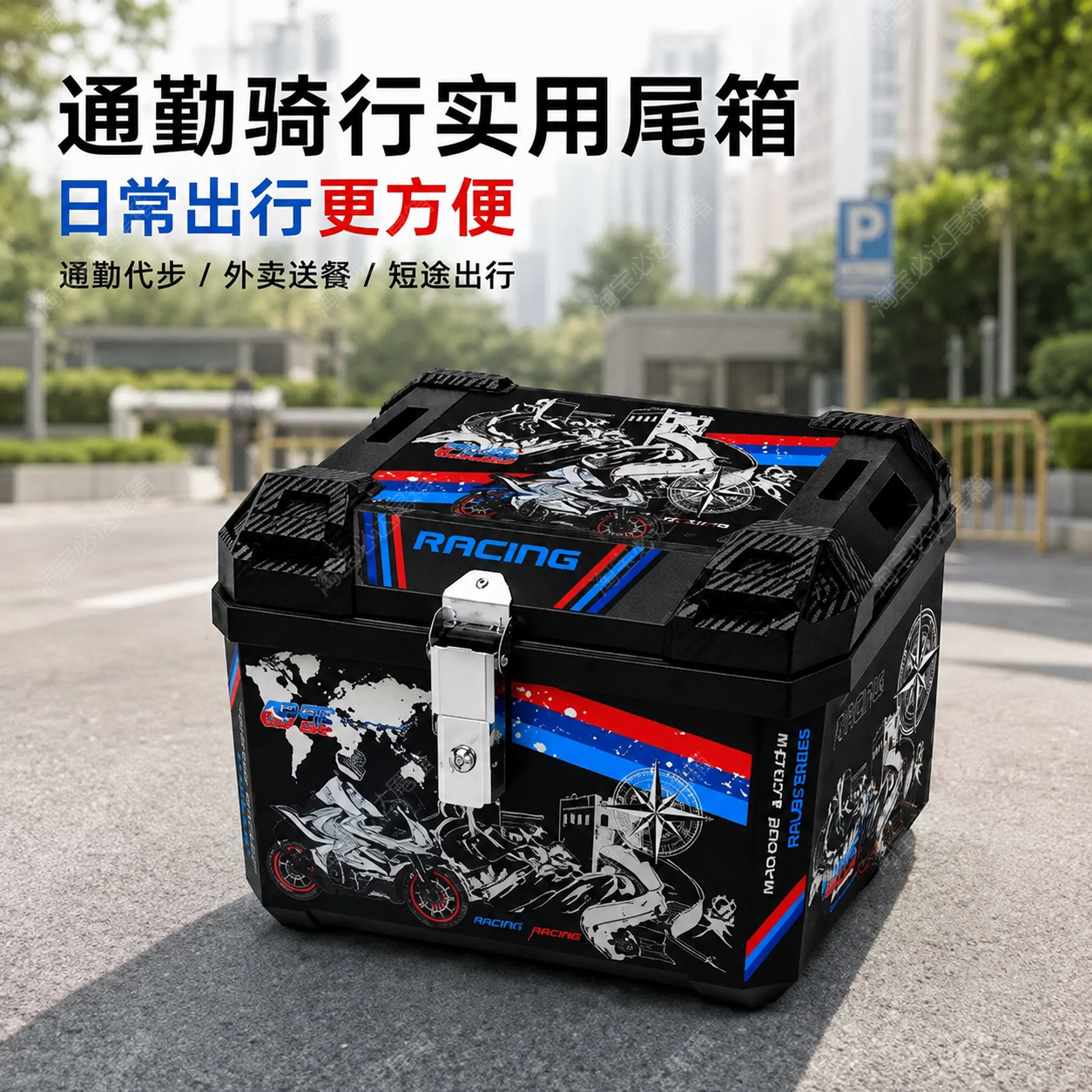 【当天发货】大容量摩托车尾箱