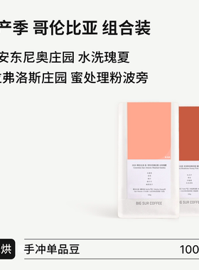 BIG SUR 25哥伦 圣·安东尼奥 水洗瑰夏/米拉弗洛斯 蜜处理粉波旁