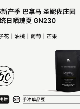 BIG SUR 栀子花 油桃 25产季巴拿马圣妮佐庄园 传统日晒瑰夏GN230