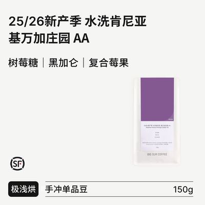 BIGSUR25/26新产季水洗肯尼亚AA