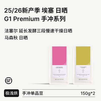 BIGSUR新产季埃塞日晒系列手冲