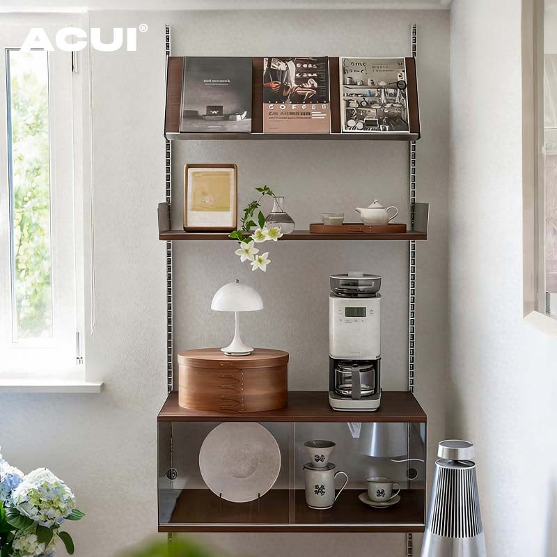 阿崔造屋 上墙壁挂实木板置物架套装 创意挂架 大白墙装饰收纳架