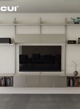 ACUI阿崔造屋 双开门柜 上墙不锈钢壁挂置物架模块化组合置物架