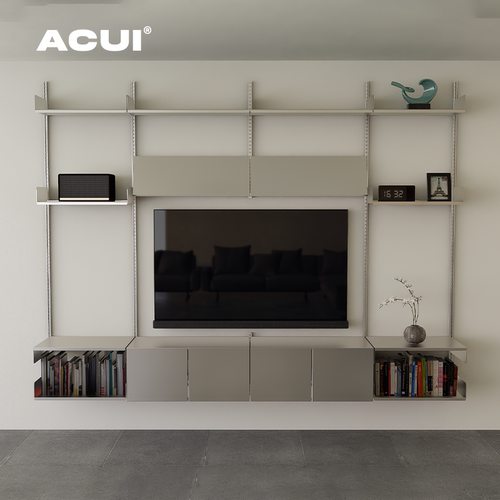 ACUI阿崔造屋 双开门柜 上墙不锈钢壁挂置物架模块化组合置物架