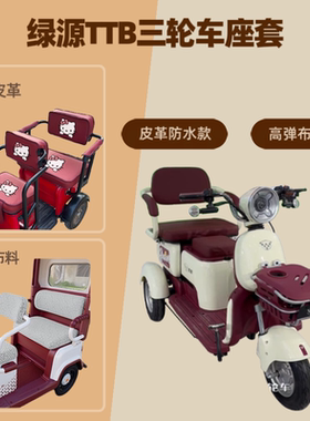 专用绿源TTB电动三轮车座套坐垫套高弹布料四季通用LY1000DZK-15
