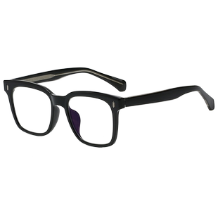 gm黑框眼镜男潮近视日系大框抗蓝光防辐射网红平光眼睛框女显脸小