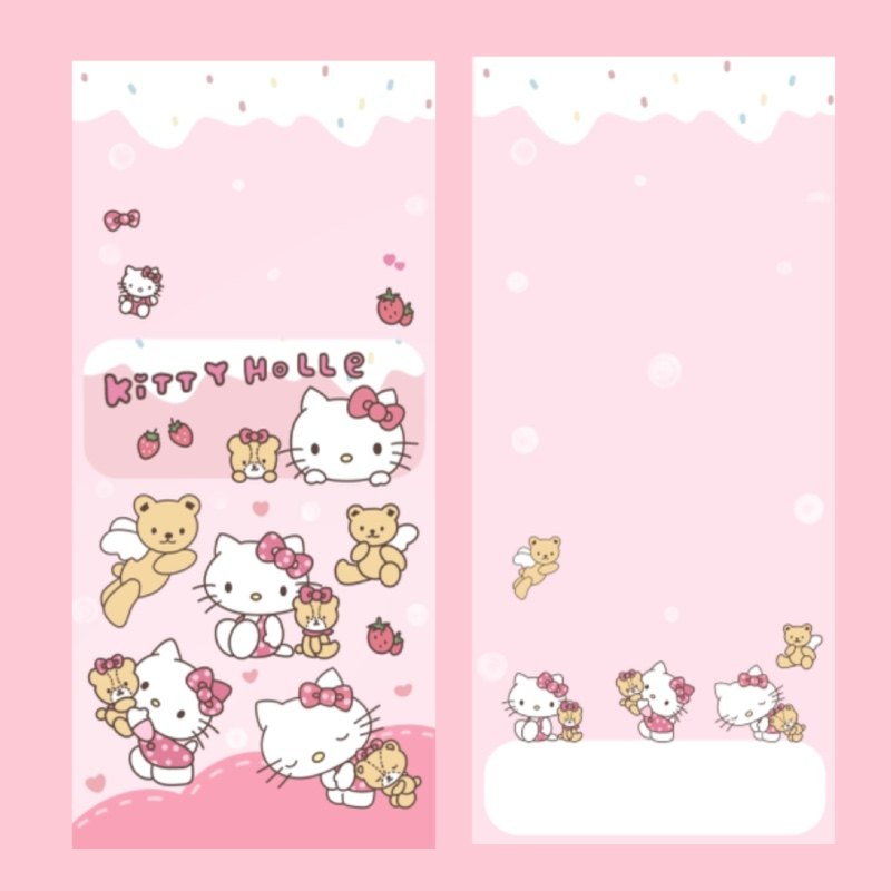 HelloKitty手机壁纸套设计素材/源文件