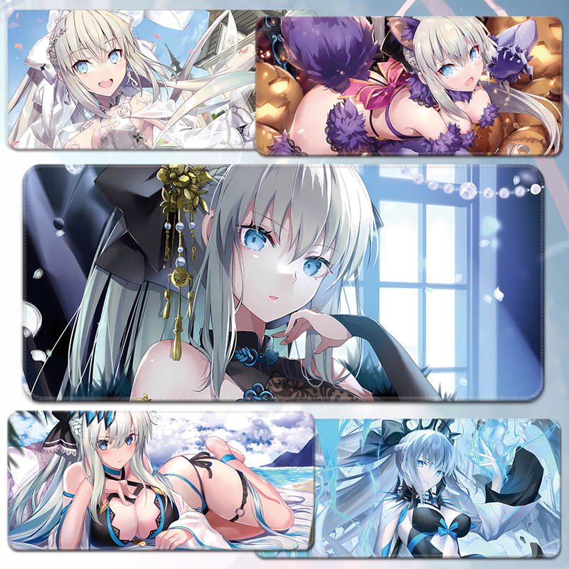 摩根勒菲鼠标垫Fate超大号键盘桌垫fgo妖妃动漫王姐周边黑色圣母