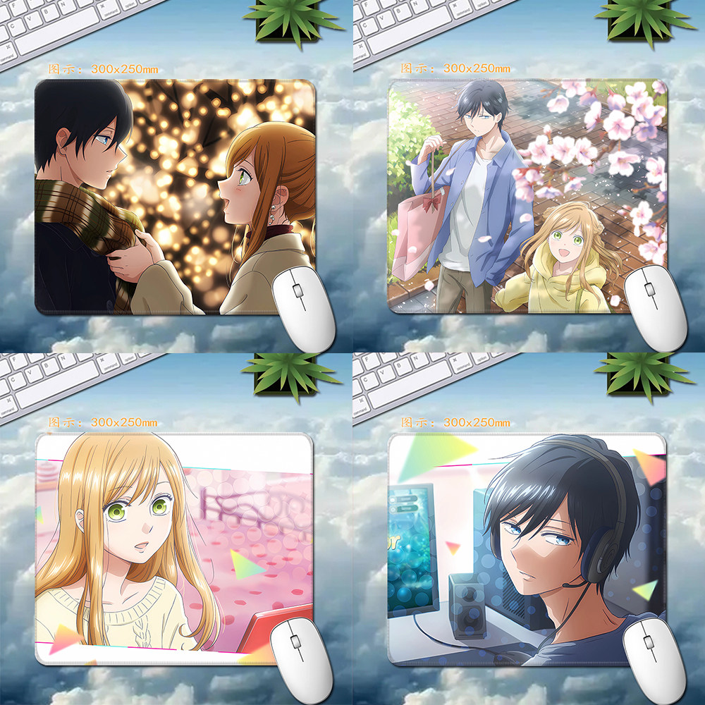 和山田进行Lv.999的恋爱鼠标垫小号电脑桌垫秋斗木之下茜动漫定制