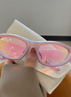 yk千禧风紫色墨镜女感搞怪网红拍照太阳眼镜新款复古