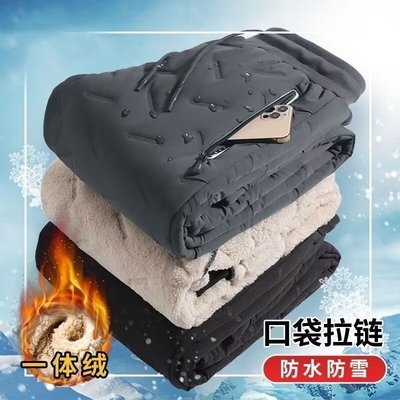 儿童冬装保暖雪地裤长裤羊羔绒