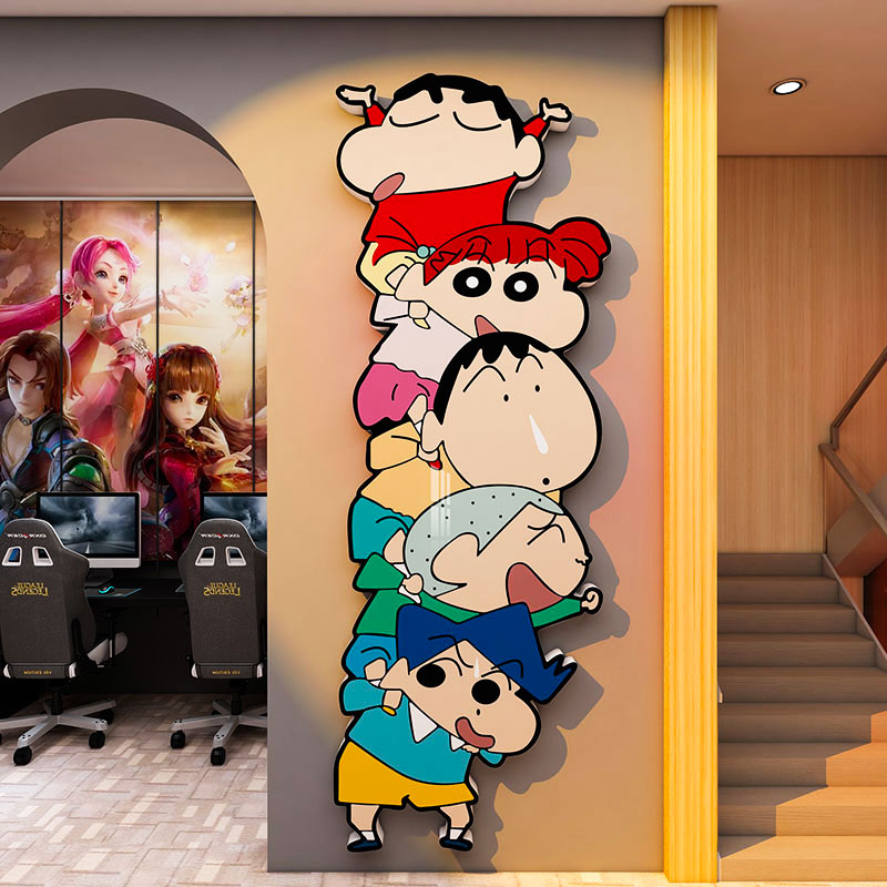 蜡笔小新海报墙贴儿童房间卧室