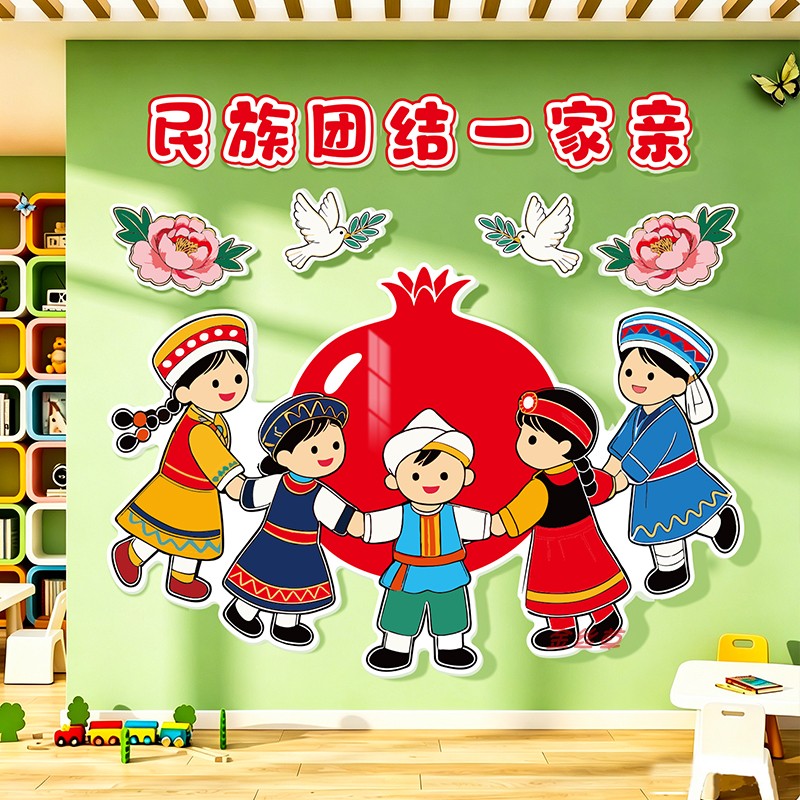 民族团结幼儿园环创主题墙