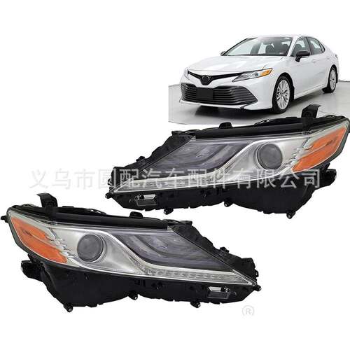 跨境直发适用于丰田Camry2018XV70XLE/XSE灰色大灯汽车照明件