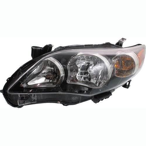适用于丰田卡罗拉2010-2012USA AE140黑底大灯前照灯81150-02B60