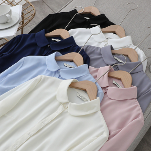 衬衣高品质 垂感职业装 通勤OL气质设计感小众舒爽雪纺衬衫 女长袖