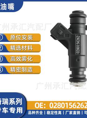 0280156262适用于奇瑞汽车配件喷油嘴QQ风云旗云480燃油喷射器