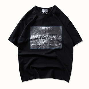 CAVEMPT C.E绝迹短袖 日系复古赛博朋克印花情侣宽松男女T恤ins潮