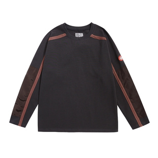 CAVEMPT C.E日系复古简约条纹圆领薄款宽松情侣男女上衣学院风潮