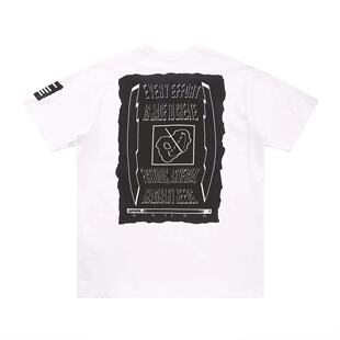 新款CAVEMPT C.E日系高街短袖抽象蒸汽波情侣短袖宽松T恤男女潮