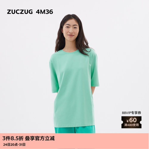ZUCZUG4M36针织布超宽松短袖T恤