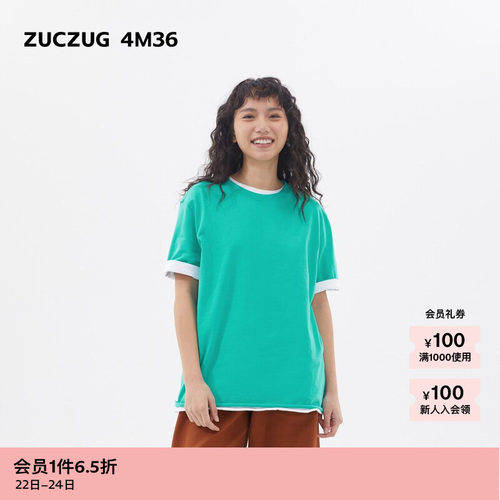 ZUCZUG4M36针织布宽松短袖T恤