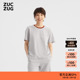 新品 ZUCZUG 素然夏季 女士气质简约珠地针织布拼横机中袖 T恤