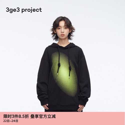 3ge3project男女Dunja连帽卫衣
