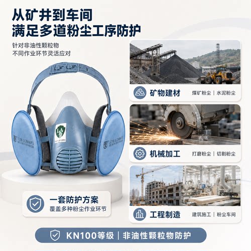 宝顺安KN100级防尘口罩久戴不痛