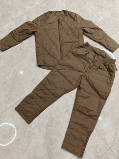 24新款胶囊羽绒棉衣裤套装男款轻薄保暖冬季户外高寒地区保暖防寒