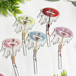 倩子酱Goods 《竹音序》古风伞亚克力打卡棒举拍谷美吧唧徽章展示