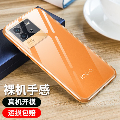 彪翔 vivoiqooneo6手机壳硅胶透明软壳iqooneo6se微磨砂黑色保护套全包防摔男女