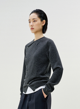 LESS开衫不规则短款针织衫女2P1313820