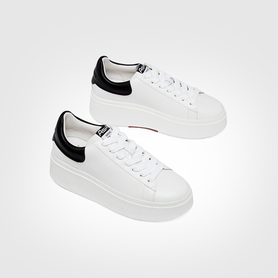 ASH女鞋2025春季MOBY真皮小白鞋女厚底基础休闲鞋AP140L40033