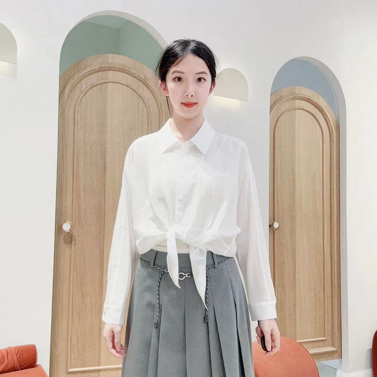 伊芙丽女士简约时尚衬衫1G4121171Q