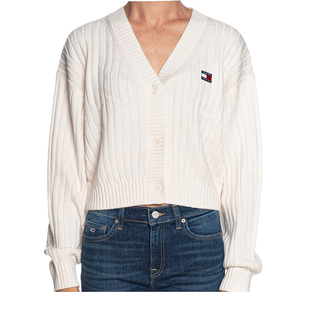 TOMMY HILFIGER/汤米 女士针织衫V领 DW0DW18529