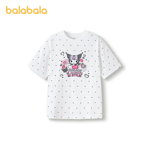 【hellokittyIP】巴拉巴拉儿童短袖女童t恤2025夏装202225117018