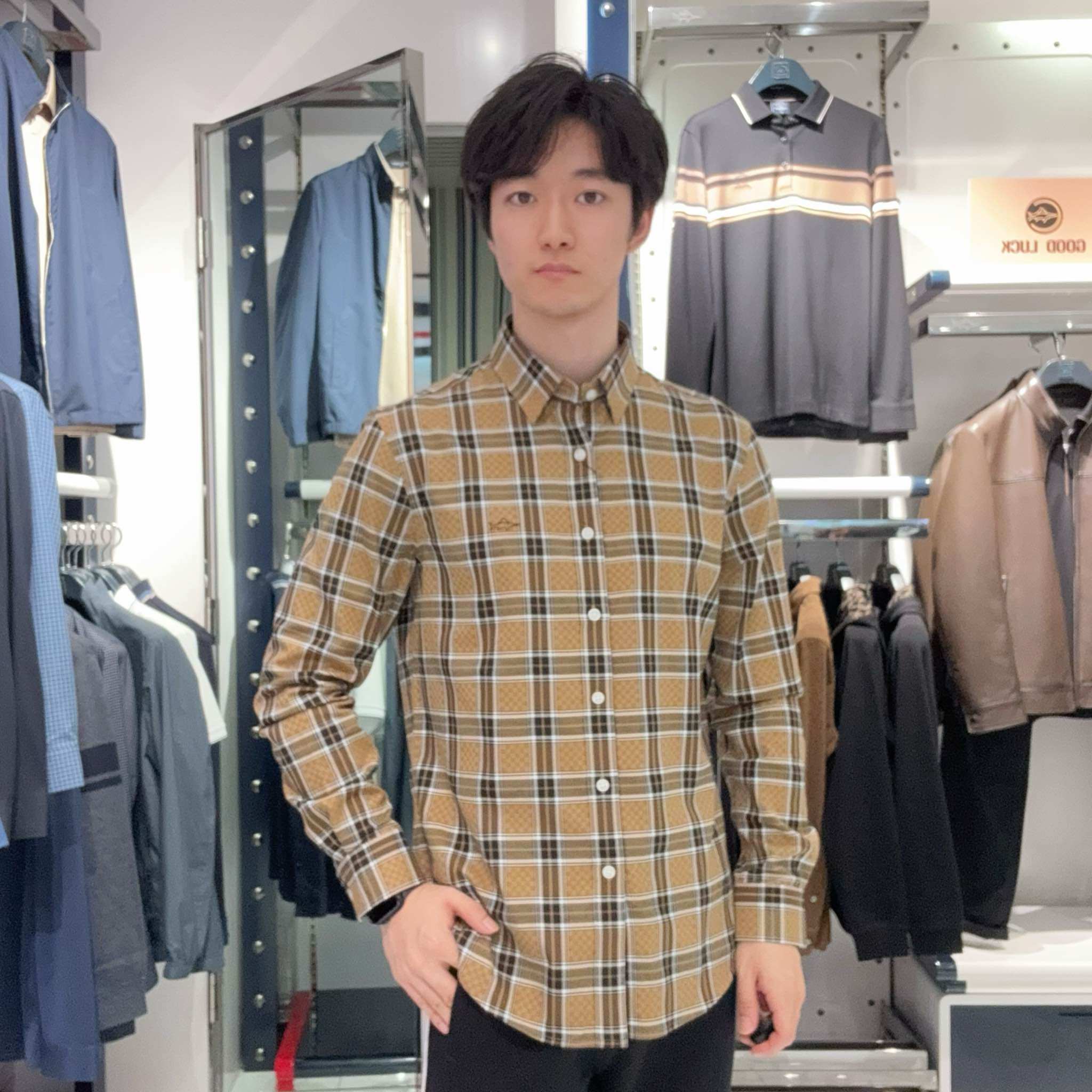 GOODLUCK GLADIUS/德鲨简约时尚休闲衬衫LR41241