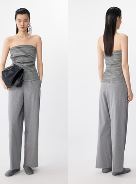 JNBY/江南布衣 休闲裤宽松直筒裤5P5E12790