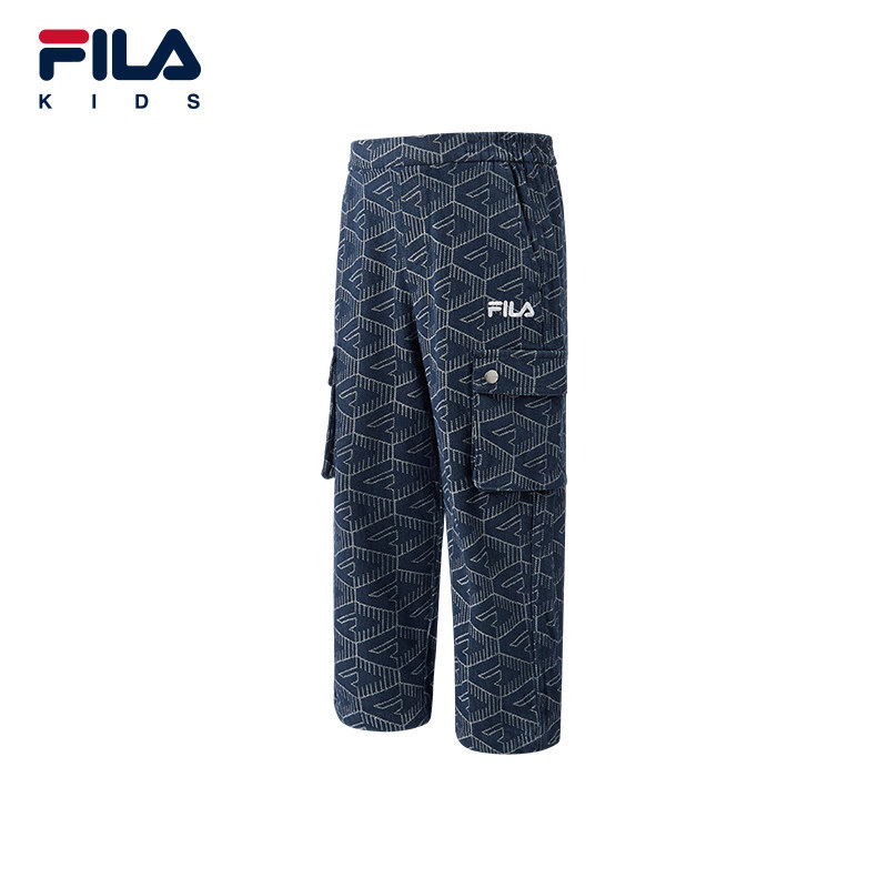 FILA KIDS斐乐童装男小童裤子26秋季新款儿童梭织长裤K11B632801